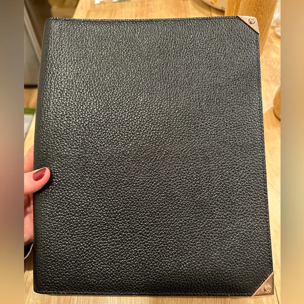 🔥 Alexander Wang Black Tablet Case with Gold Accents